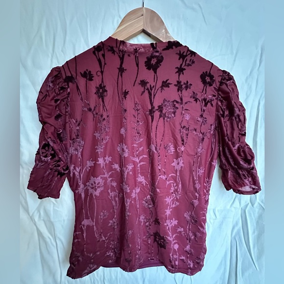 Anthropologie En Elly Doria Burnout Velvet Top - Picture 8 of 10